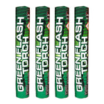 4 x Torche à main stroboscope vert