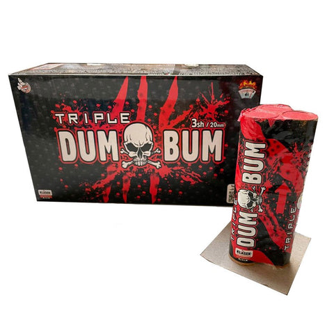5 x Mortier petard DUM BUM Triple 20 mm