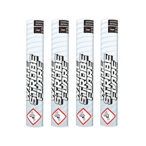4 x Torche à main stroboscope blanc